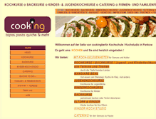 Tablet Screenshot of cookingberlin.de